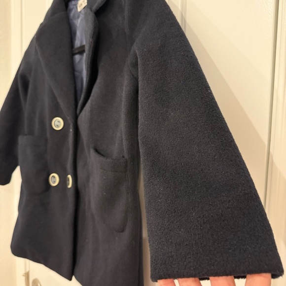 Girls Double Breasted Pocket Patched Overcoat Size 7Y Kid’s Size Classic Chic - Picture 8 of 9